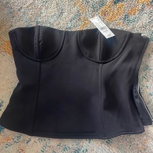 pacsun black corset top